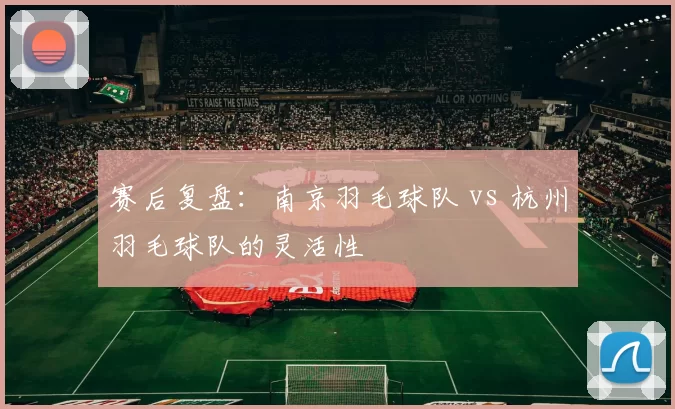赛后复盘：南京羽毛球队 vs 杭州羽毛球队的灵活性